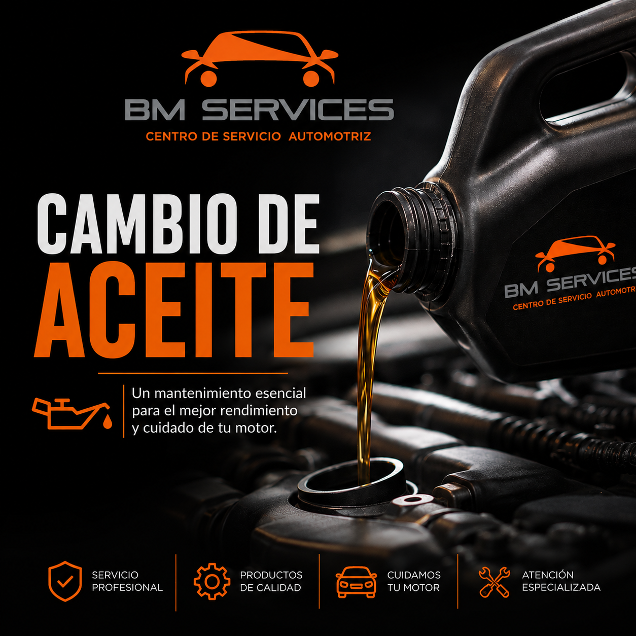 CAMBIO DE ACEITE PARA VEHÍCULO